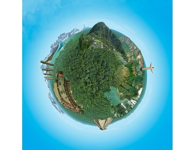 South america world globe