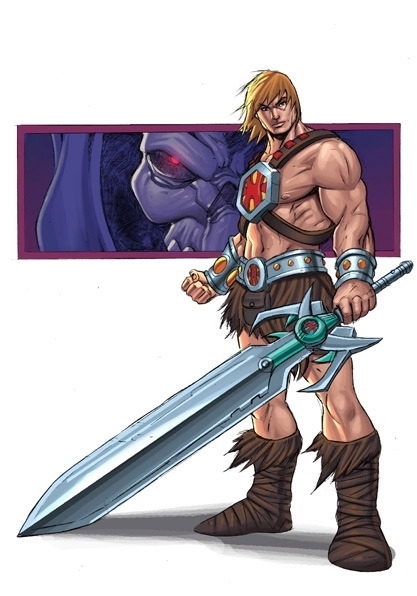 HE MAN SKETCH COLOURED by deemonproductions