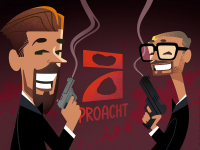 Karikatur Vektor Joko und Klaas Pro Sieben