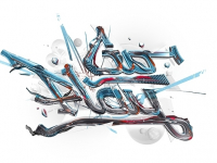 Theo Aartsma illustration 3D typo 2