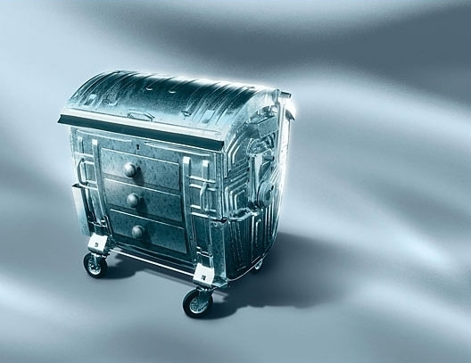 3d garbage can