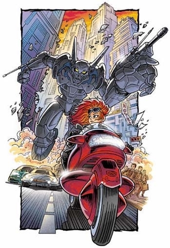 Chase robot biker manga