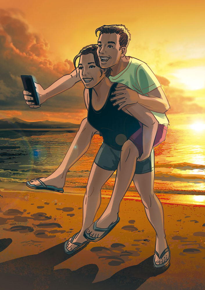 Strand-Selfie