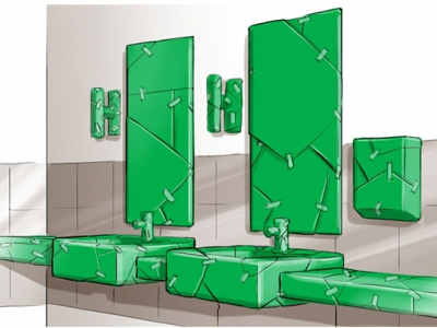 Green bathroom