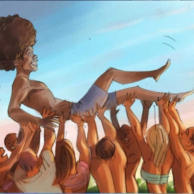Afro dude Afro dude