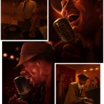 Blues jazz singer