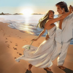 Dancing on the beach Dancing on the beach