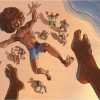 People flying