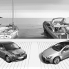 Boats and cars