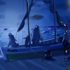 Fisherboat by night