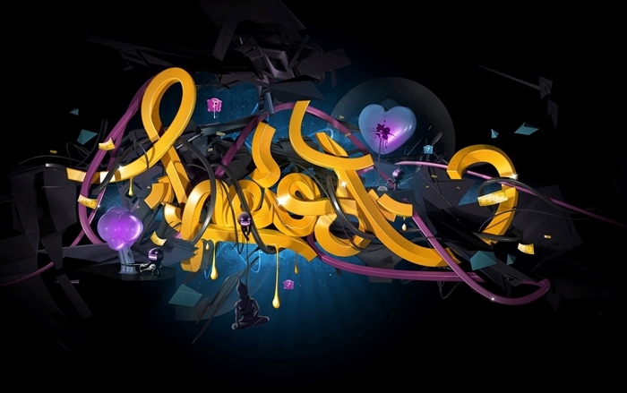 Theo Aartsma illustration 3D typo 51