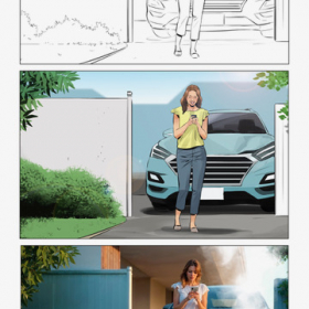 AI Storyboards for Social Media Kampagnen AI Storyboards for Social Media Kampagnen