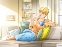 blonde frau